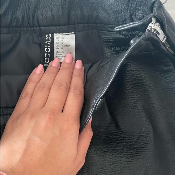H&M Mini Leather Skirt - Picture 2 of 4